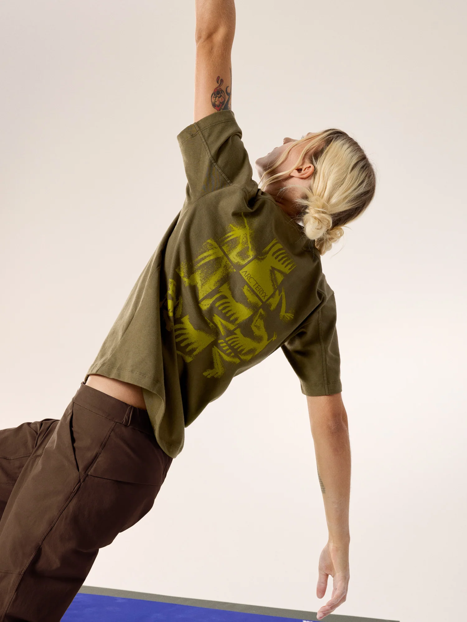 Kragg Cotton Bird Tile Crew Shirt SS Women's - Image 2