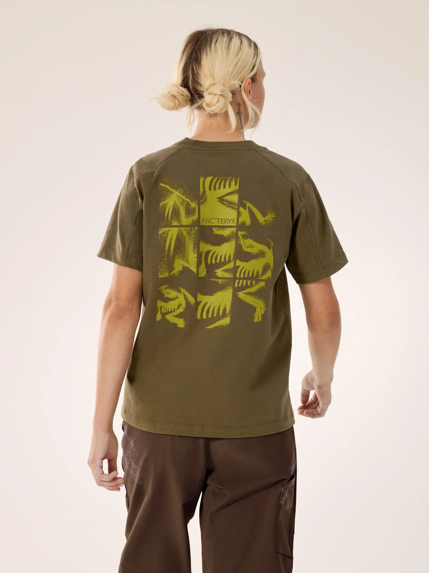 Kragg Cotton Bird Tile Crew Shirt SS Women's - Image 3