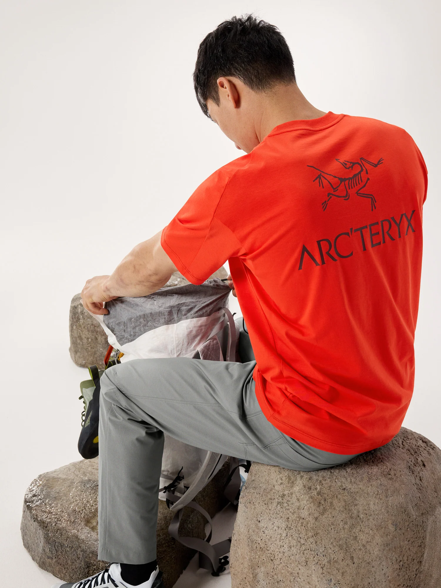 Kragg SL Cotton Bird Word Shirt SS Men's - Image 2