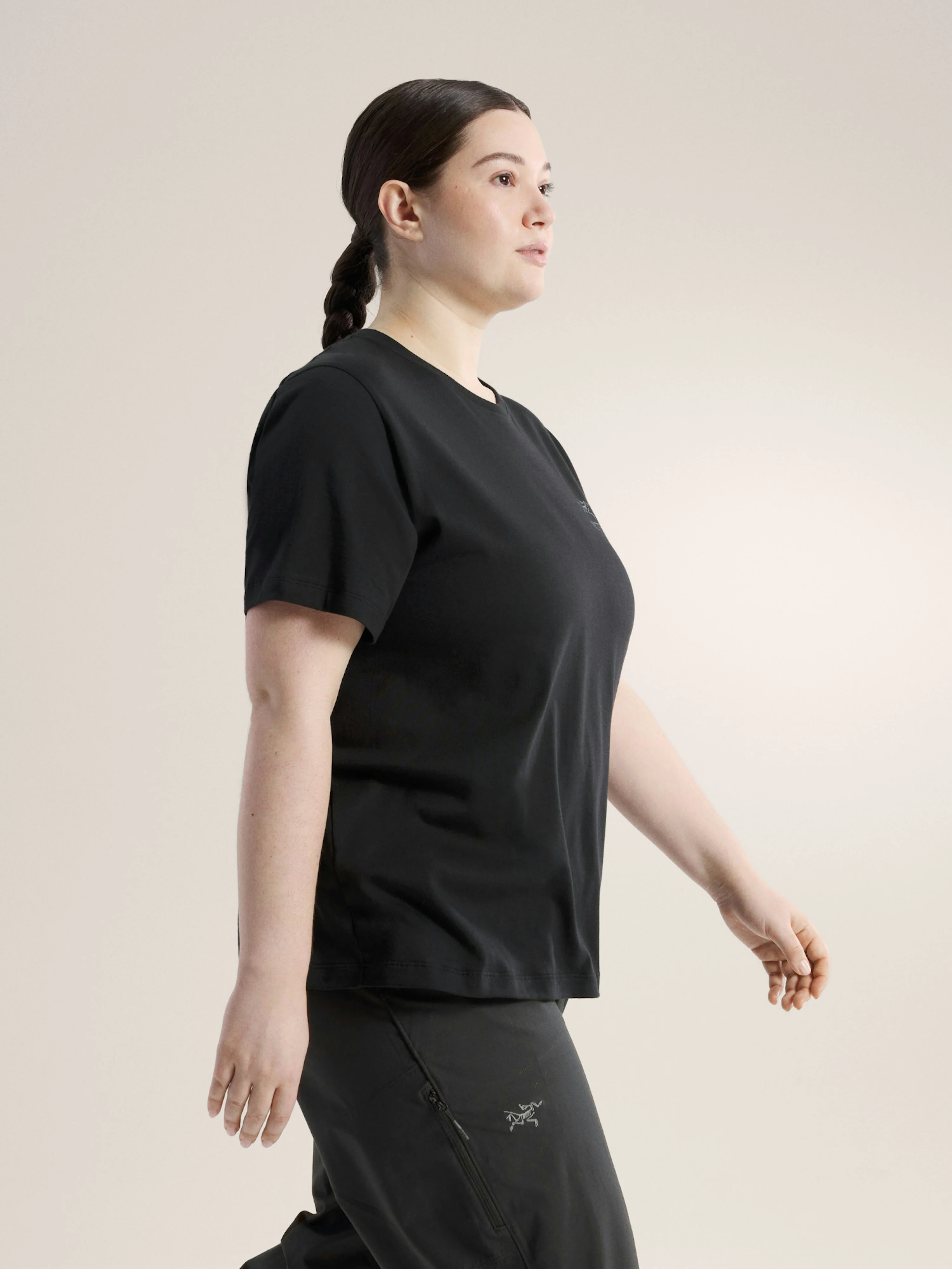 Kragg SL Cotton Emblem Crew Shirt SS Women's - Image 3
