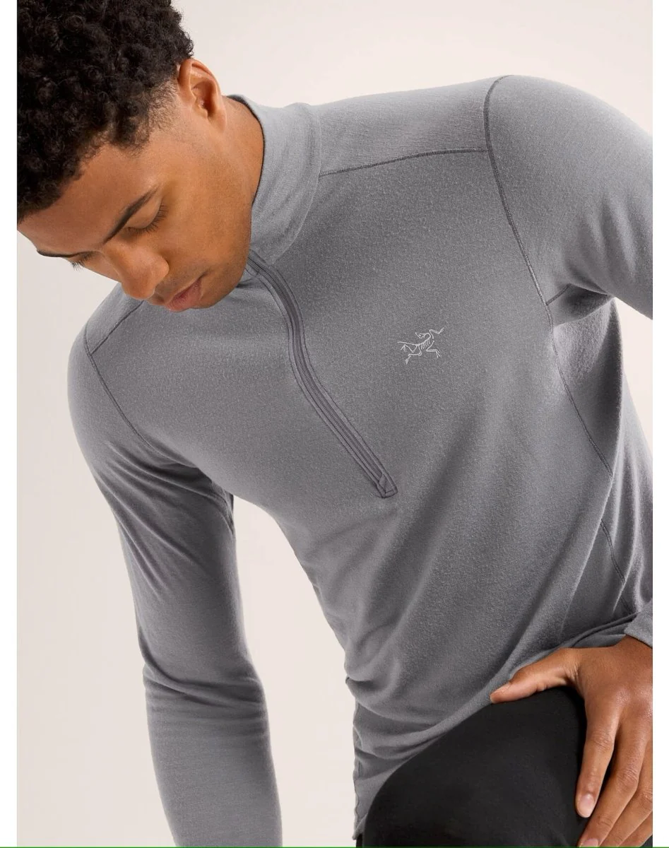 Rho Merino Wool Zip Neck Men's - Image 2