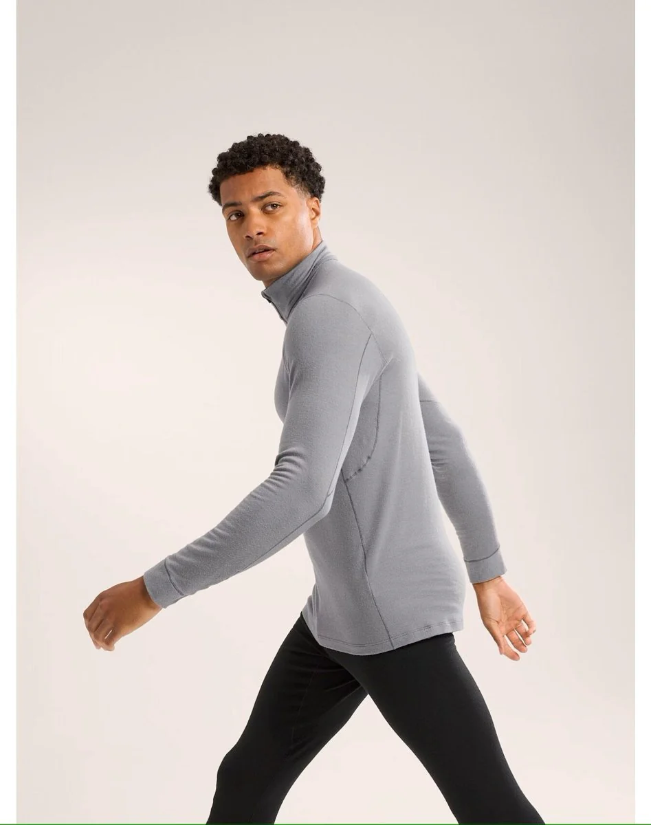 Rho Merino Wool Zip Neck Men's - Image 5